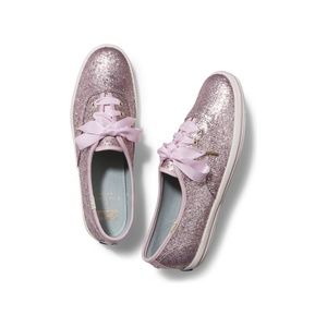 NWOB! Kate Spade x Keds Blush Pink Glitter Shoes